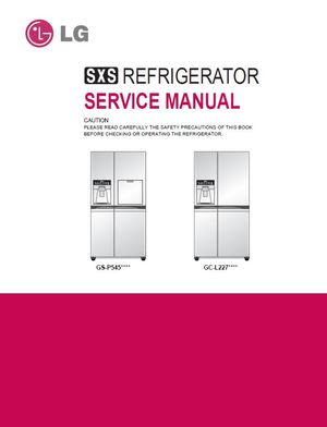 LG GSP545PVYZ8 Refrigerator Service Manual