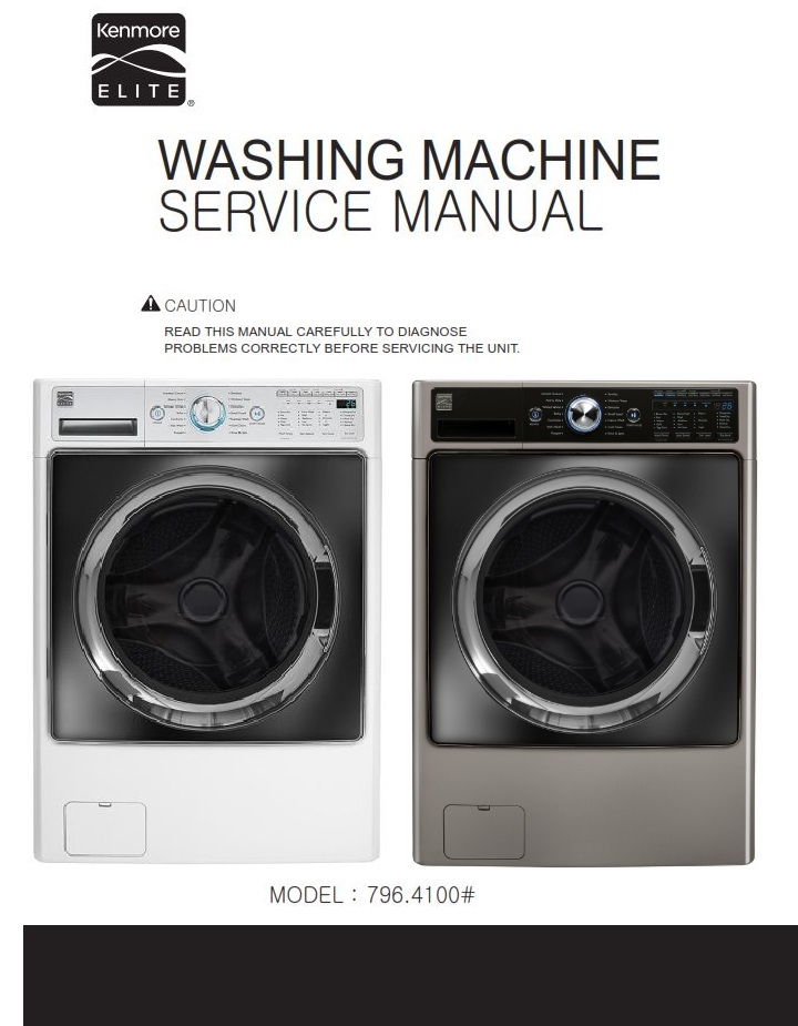 Kenmore Elite 41003 41002 Washer Service Manual and Re