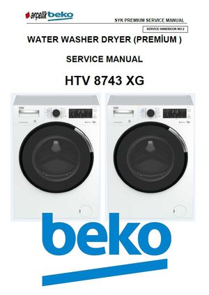 Beko HTV 8743 XG Washing Machine Service Manual