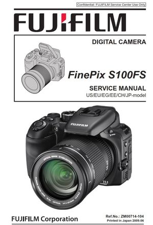 FujiFilm FinePix S100FS Digital Camera Service Manual &amp; Repair Guide