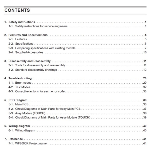 Samsung WF50R8500 WF50R8500AV WF50R8500AW Washer Service Manual