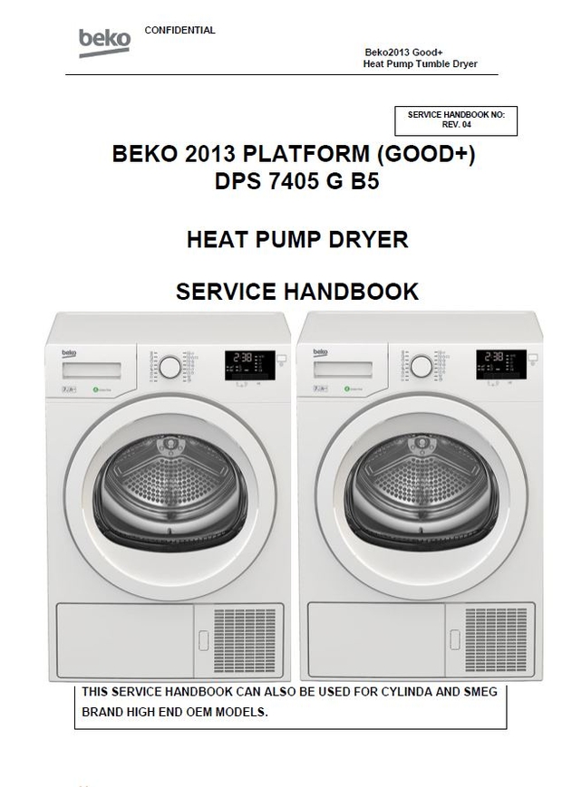 Beko DPS 7405 G B5 Dryer Service Manual