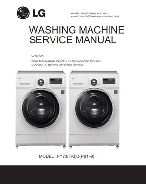 LG F1073ND Washing Machine Service Manual (PDF Download)