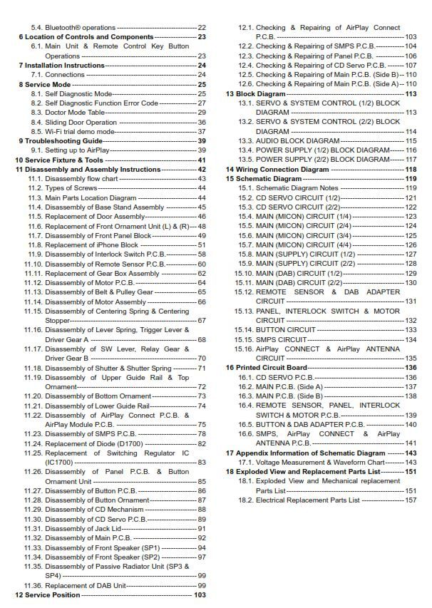 Panasonic SC HC58DB Stereo System Service Manual &amp; Repair Guide