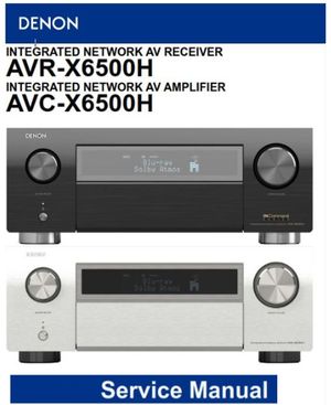 Denon AVR X6500H AVC X6500H AV Receiver Service Manual &amp; Repair Guide
