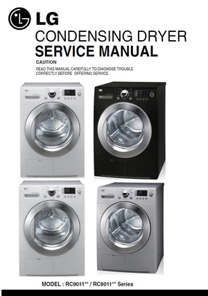 LG RC9011A RC9011B RC9011C RC8011A RC8011B RC8011C Dryer Service Manual