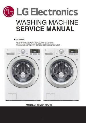 LG WM3170CW Washer Service Manual &amp; Repair Guide (PDF Download)