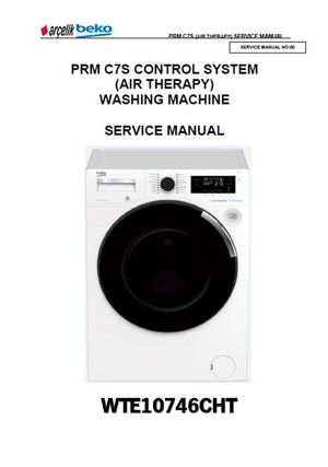 Beko WTE10746CHT Washing Machine Service Manual &amp; Smart System Repair Guide (PDF Download)