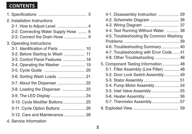 LG WT R10806 RT10856 Washer Service Manual and Repair Guide