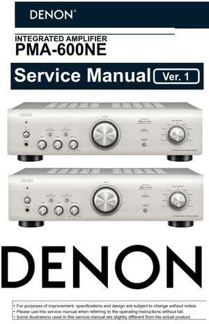Denon PMA-600NE Amplifier Original Service Manual