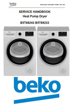 Beko B5T68243 B5T6923 Dryer Service Manual