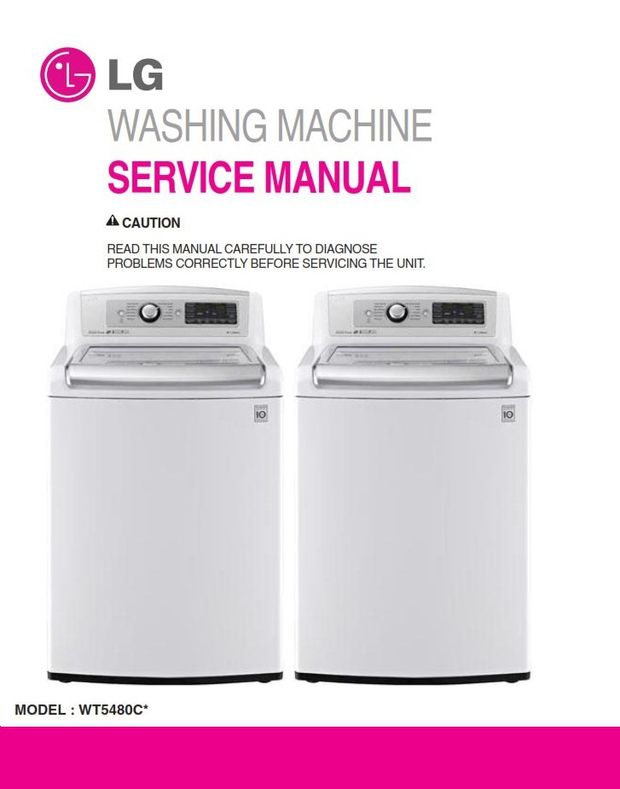 LG WT5480CW Washing Machine Service Manual