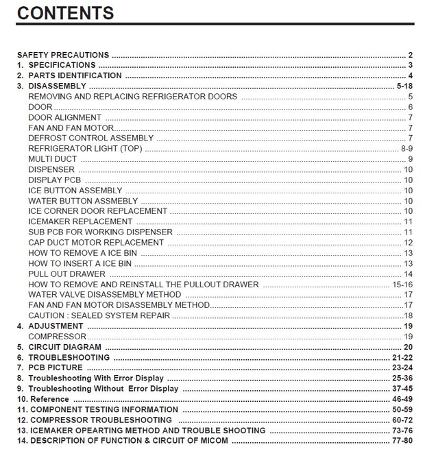 LG LFX33975 LFX33975ST Refrigerator Service Manual