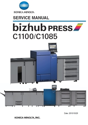 Konica-Minolta BizHub PRESS C1085 C1100 Printer Service Manual