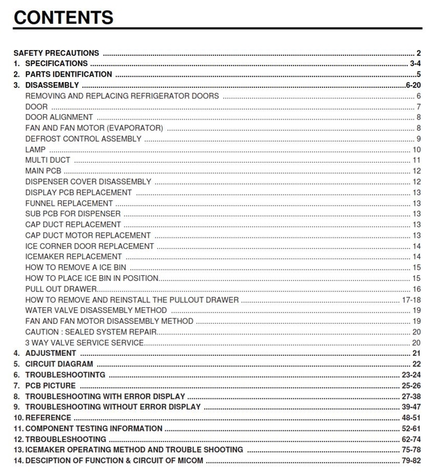 Kenmore Elite 72092 72093 72099 (31* models) Refrigerator Service Manual