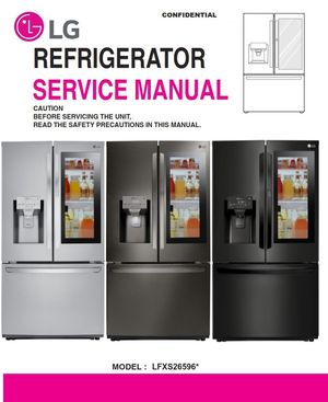 LG LFXS26596S / LFXS26596M Refrigerator Service Manual – Repair Guide PDF (Instant Download)