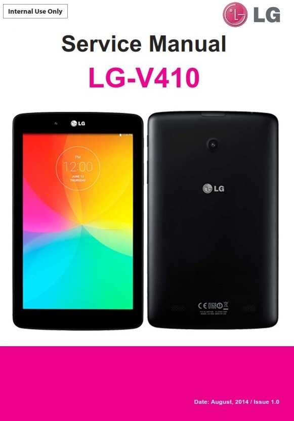 LG G Pad V410 Tablet Service Manual and Technical Troubleshooting
