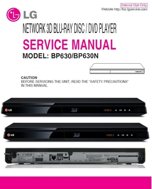 LG BP630 BP630N Blu Ray Player Service Repair Manual 