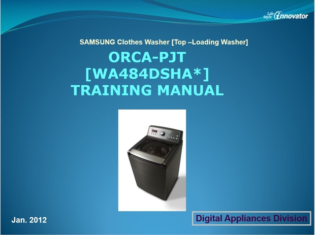 Samsung WA484DSHASU WA484DSHAWR Washer Service Manual and Repair Guide