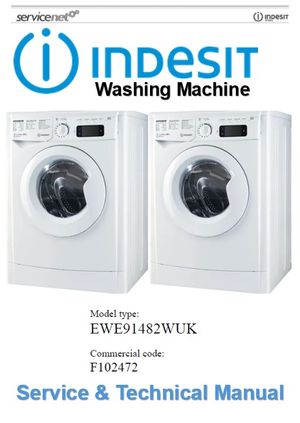 Indesit EWE 91482 W UK Washing Machine Service Manual 