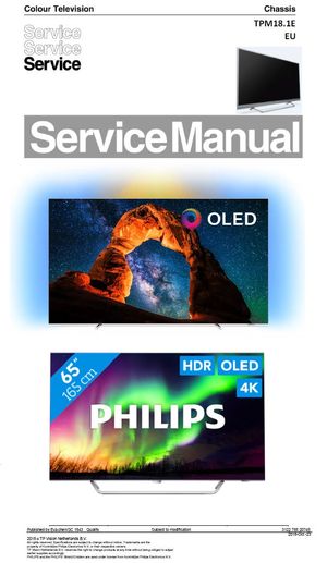 Philips 65OLED903 65OLED873 65OLED803 OLED TV Service Manual