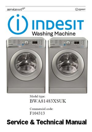 Indesit BWA 81483X S UK Washing Machine Service Manual 