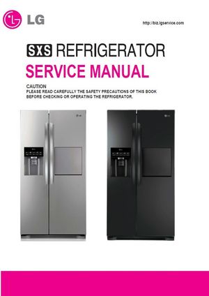 LG / GSP325NSCV / GSP325NSYV / GSP325WBCV Refrigerator Service Manual (PDF Download)