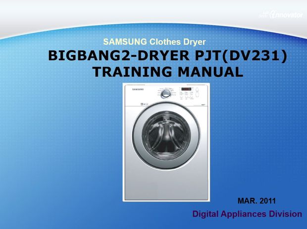 Samsung DV365ETBGWR Dryer Service Manual &amp; Repair Guide