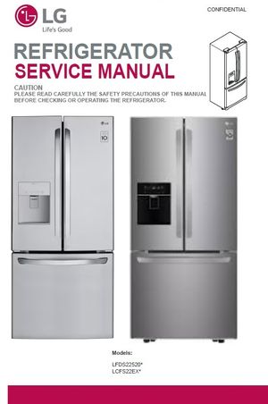 LG LFDS22520S / LCFS22EXS French Door Refrigerator Service Manual – Repair Guide PDF (Instant Downlo