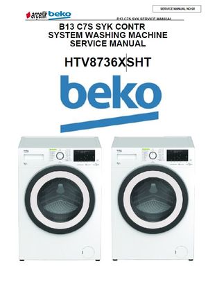 Beko HTV 8736 XSHT Washing Machine Service Manual – Repair Guide PDF (Instant Download)