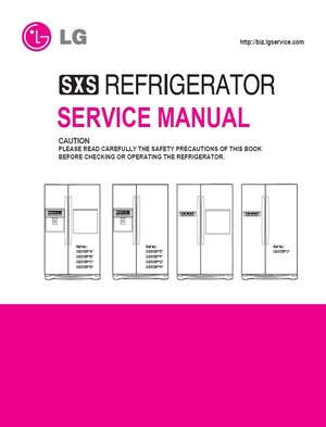 LG GS3159 GS3159P GS3159A GS3159S GS3159W Refrigerator Service Manual