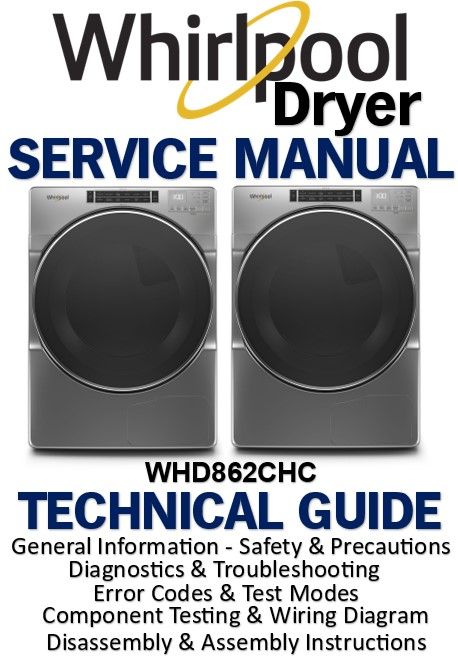 Whirlpool WHD862CHC Dryer Service Manual