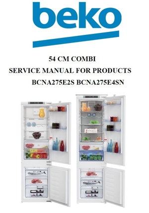 Beko BCNA275E2S Refrigerator Service Manual