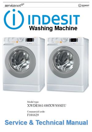 Indesit XWDE 861480X WSSS EU Washing Machine Service Manual 