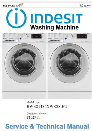 Indesit BWE 81484X WSSS EU Washing Machine Service Manual 