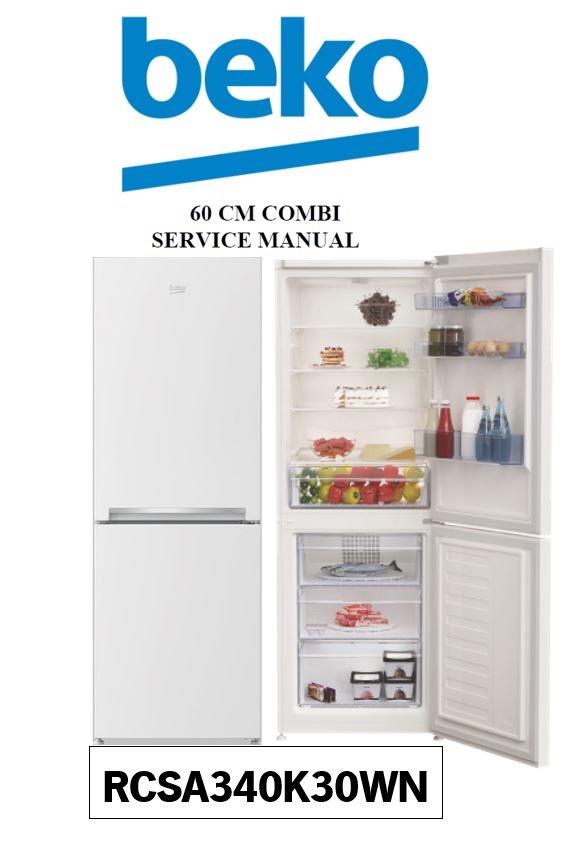 Beko RCNA406I40WN Refrigerator Service Manual