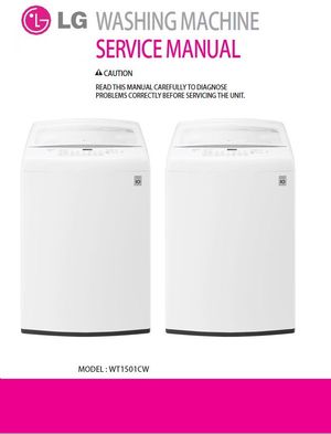 LG WT1501CW Washing Machine Service Manual and Repair Instructions