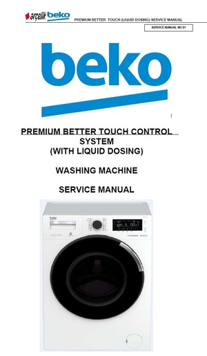 Beko WTV 8744 XDW + WTV 8744 XD Washing Machine Service Manual