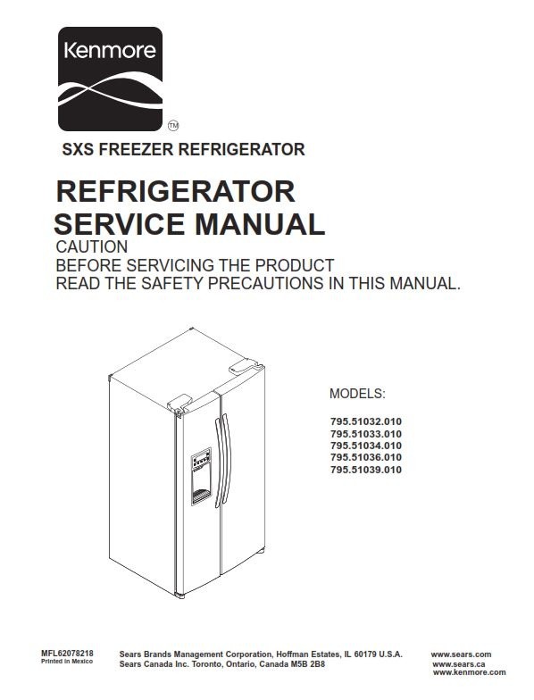 Sears refrigerator deals service