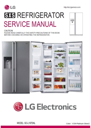 LG GC L197DNL Refrigerator Service Manual Repair Guide