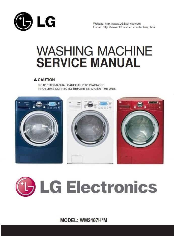 LG WM2487H WM2487HWM WM2487HRM Washing Machine Service