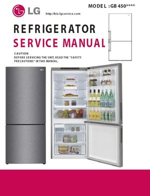 LG GB 450UPL 450UPLE 450UPLX Refrigerator Service Manual