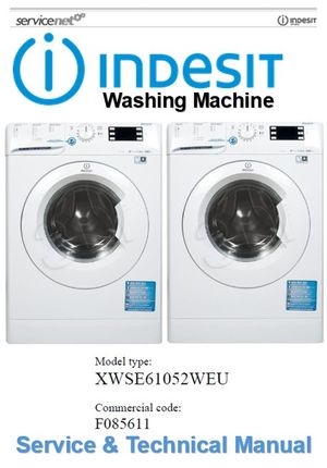 Indesit XWSE 61052 W EU Washing Machine Service Manual 
