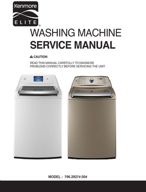 Kenmore Elite 29272 29278 Washer Service Manual and Repair Guide