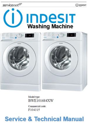 Indesit BWE 101684X W Washing Machine Service Manual 