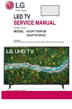 LG 65UP7700PUB 65UP7670PUC 4K LED TV Service Manual