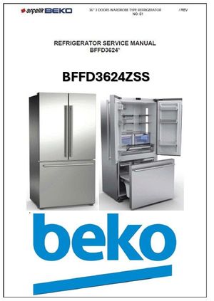 Beko BFFD3624SS Refrigerator Service Manual – Professional Repair Guide (PDF Download)