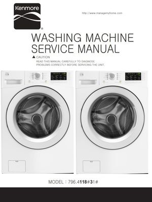 Kenmore 41182 Washing Machine Service Manual (PDF Download)
