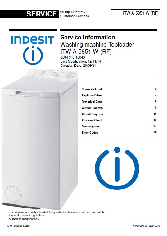 Bauknecht Wa Pure Xl 34 Bw Bedienungsanleitung Bauknecht WA PRIME 854 PM Washing Machine Service Manual