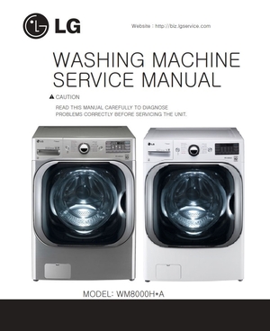 LG WM8000HVA WM8000HWA Washer Service Manual and Repair Guide